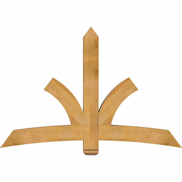 Ekena Millwork Davenport Rough Sawn Timber Gable Bracket, Western Red Cedar, 72"W x 48"H x 6"D x 6"F, 16/12 Pitch GBW072X48X0606DAV00RWR - main